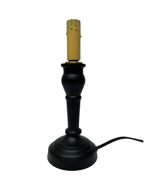 Wellington Spindle Metal Accent Lamp: Black