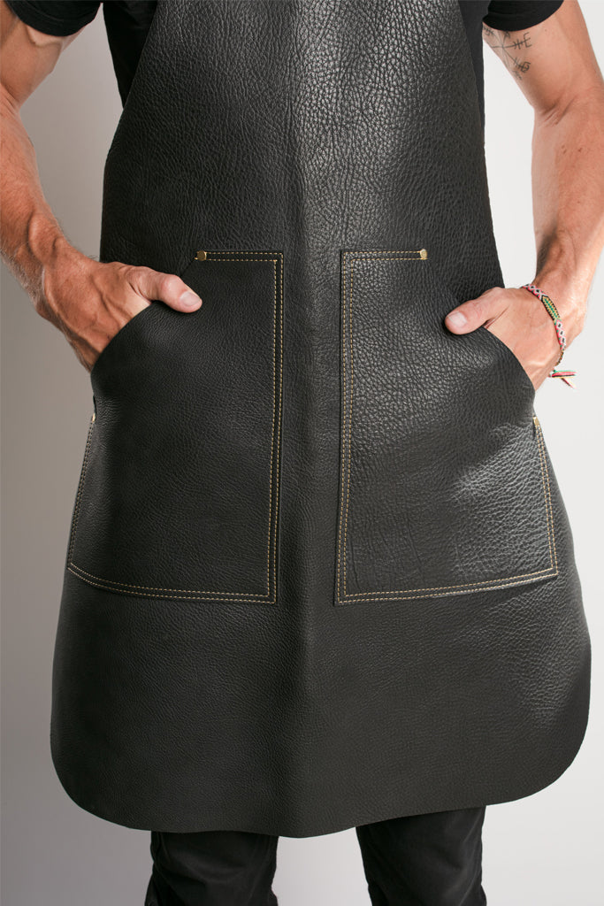 Bull Leather Industrial Arts Apron (34" Length)