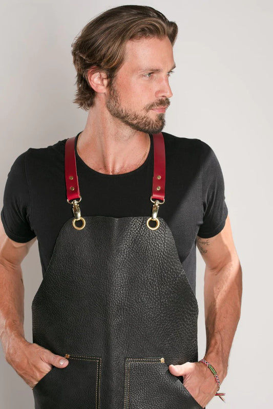 Bull Leather Industrial Arts Apron (34" Length)