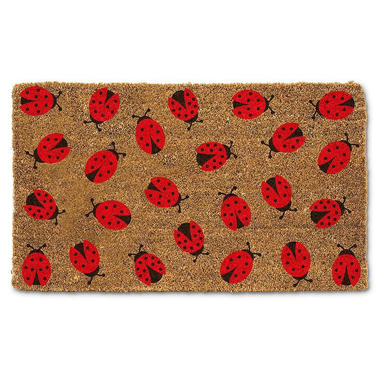 Allover ladybugs doormat