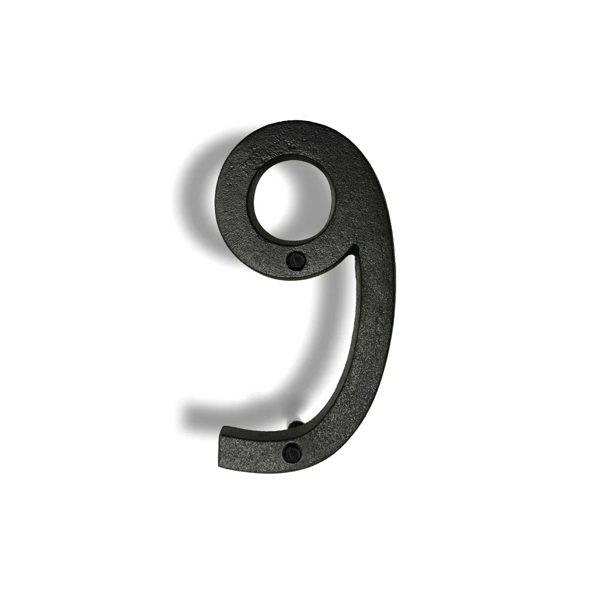 Wrought iron floating house numbers 6.5"