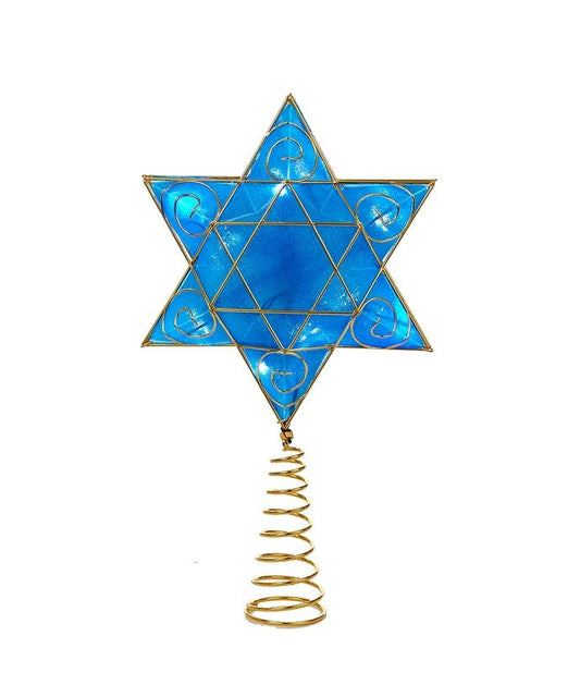 12" battery operated delux LED Hanukkah tree-topper