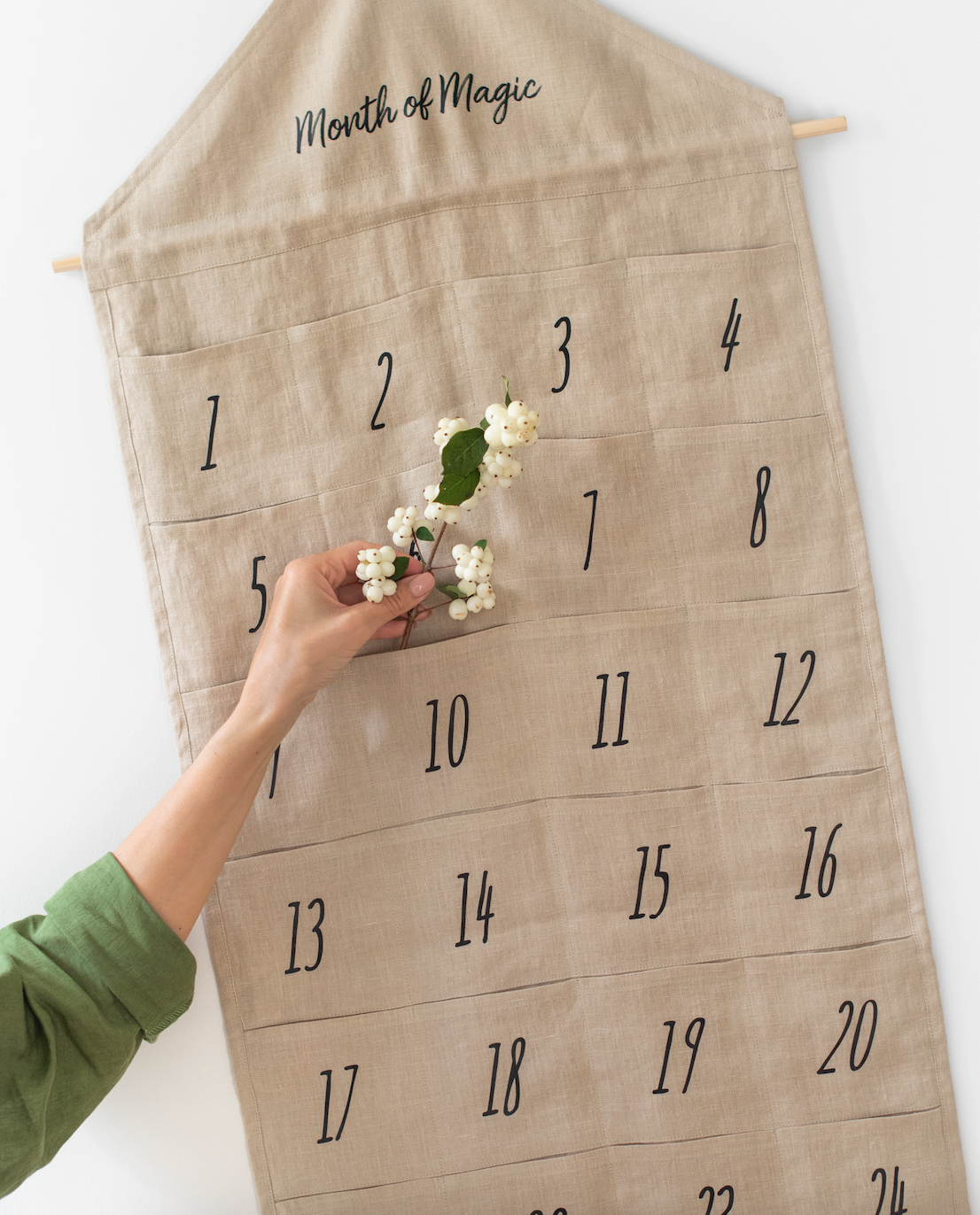 Linen Advent Calendar "Month Of Magic"