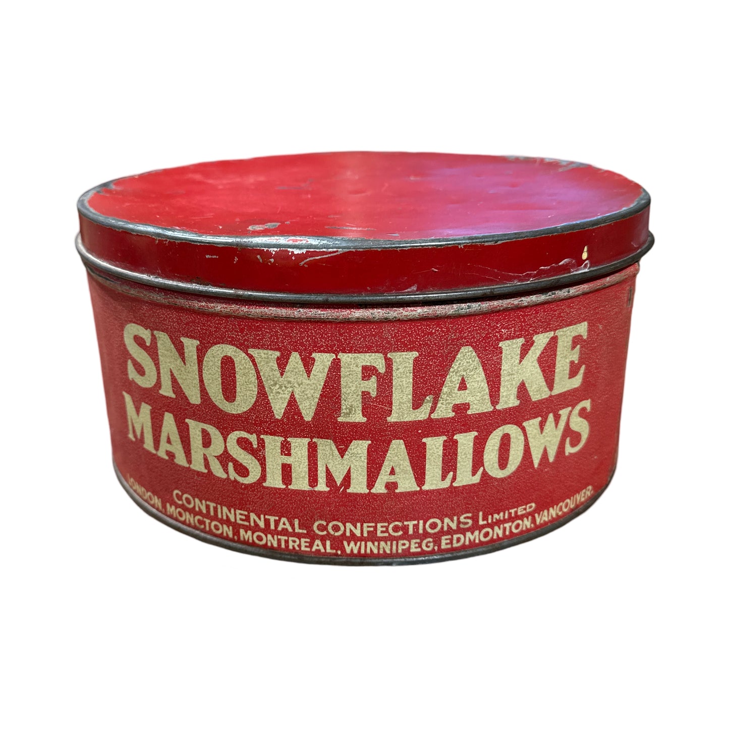 Vintage Snowflake Marshmallow Tin