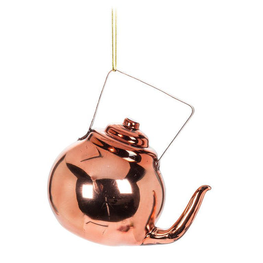 Copper kettle ornament 4"