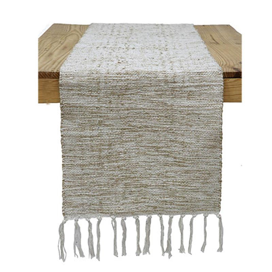 Natural Cotton Table Runner 60"