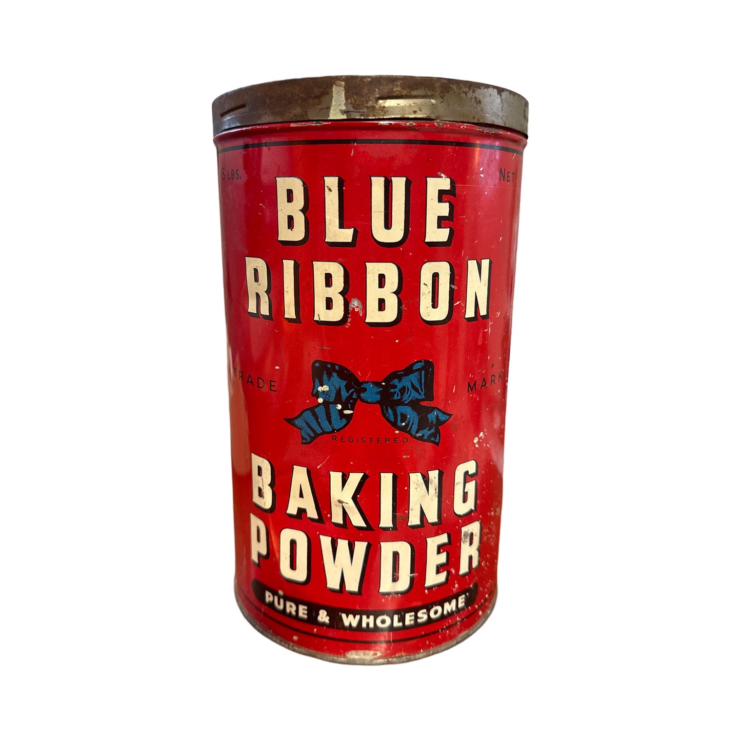 1950s Blue Ribbon tin 5lbs