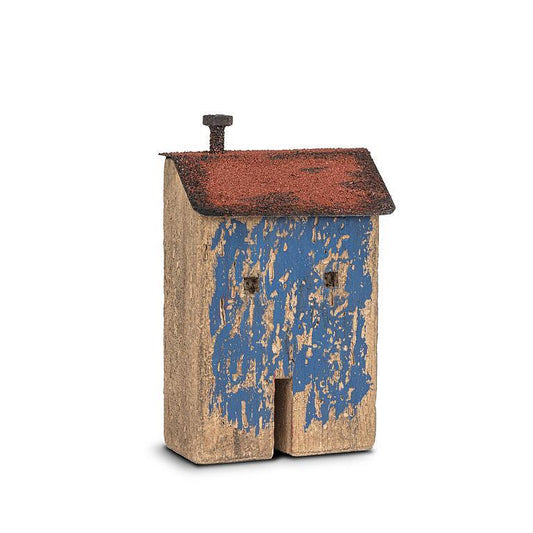 Rustic Blue House 7"