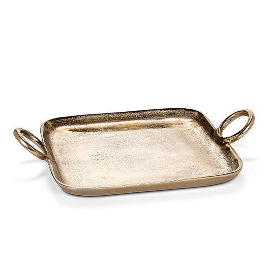 Ring Handle Tray Gold