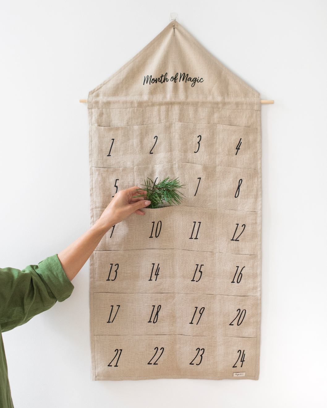 Linen Advent Calendar "Month Of Magic"