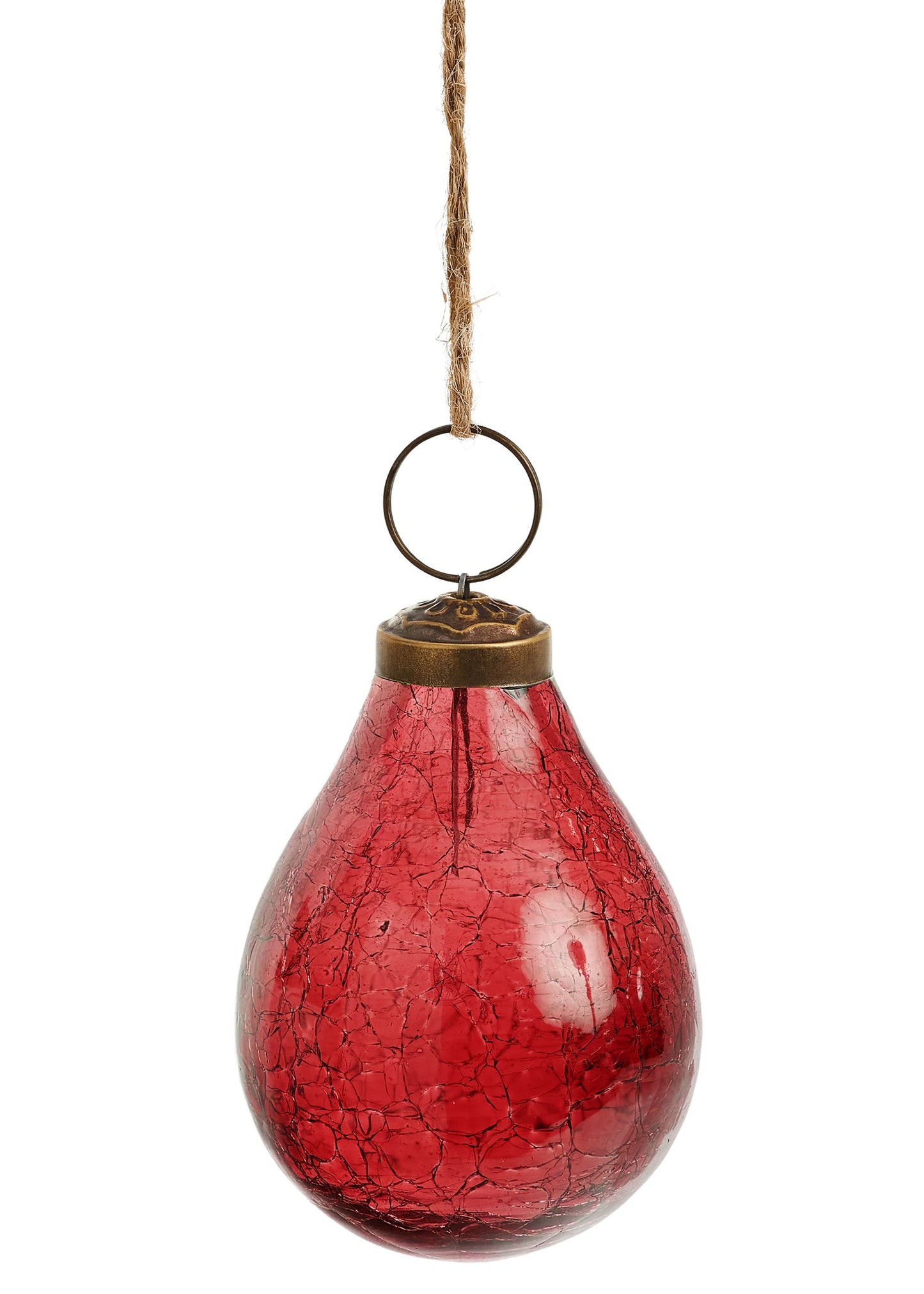 Glass Drop ornament Burgundy