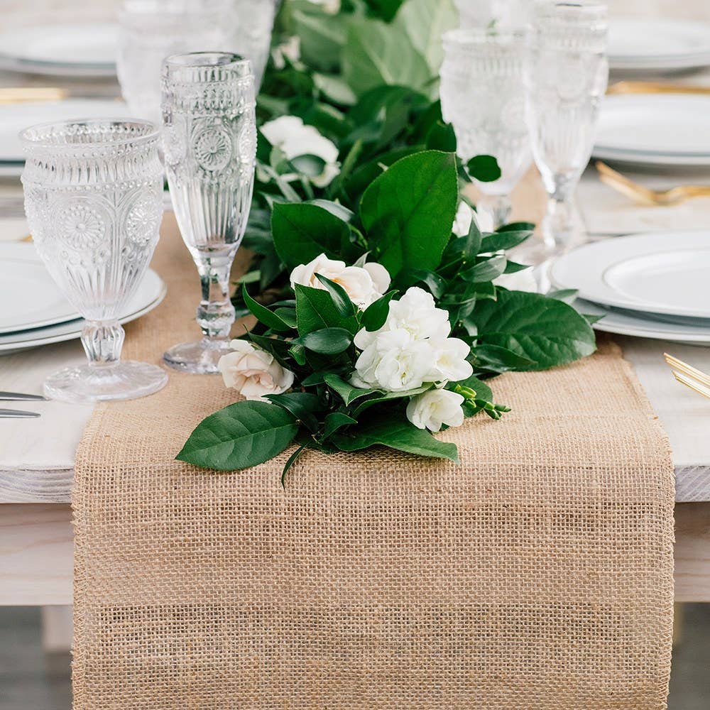 Rustic Burlap Table Runner