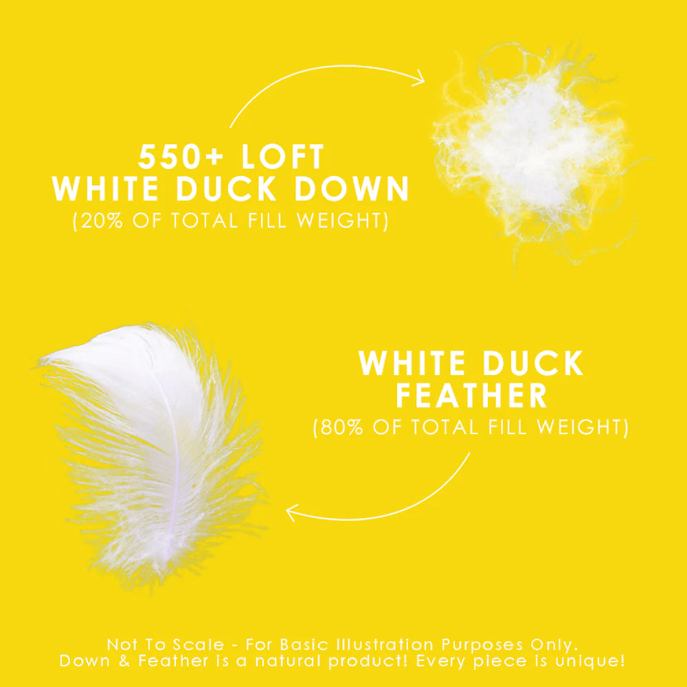 White Duck feather & down duvet