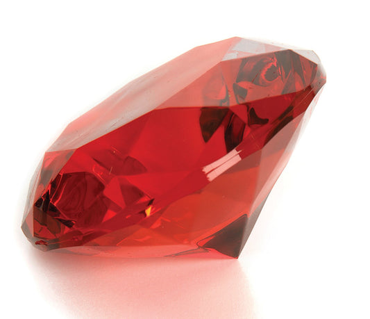 Giant Acrylic Red ruby 4"