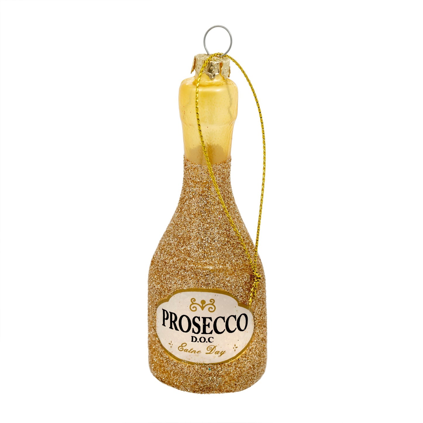 Prosecco Party Ornament gold