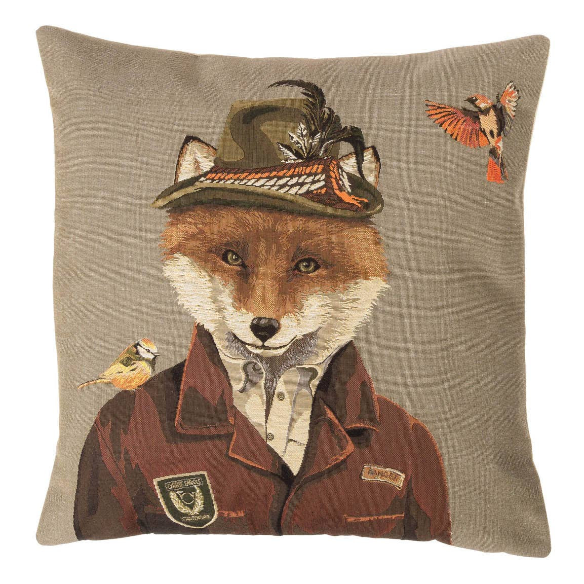 Dressed Fox Cushion Cover 18"