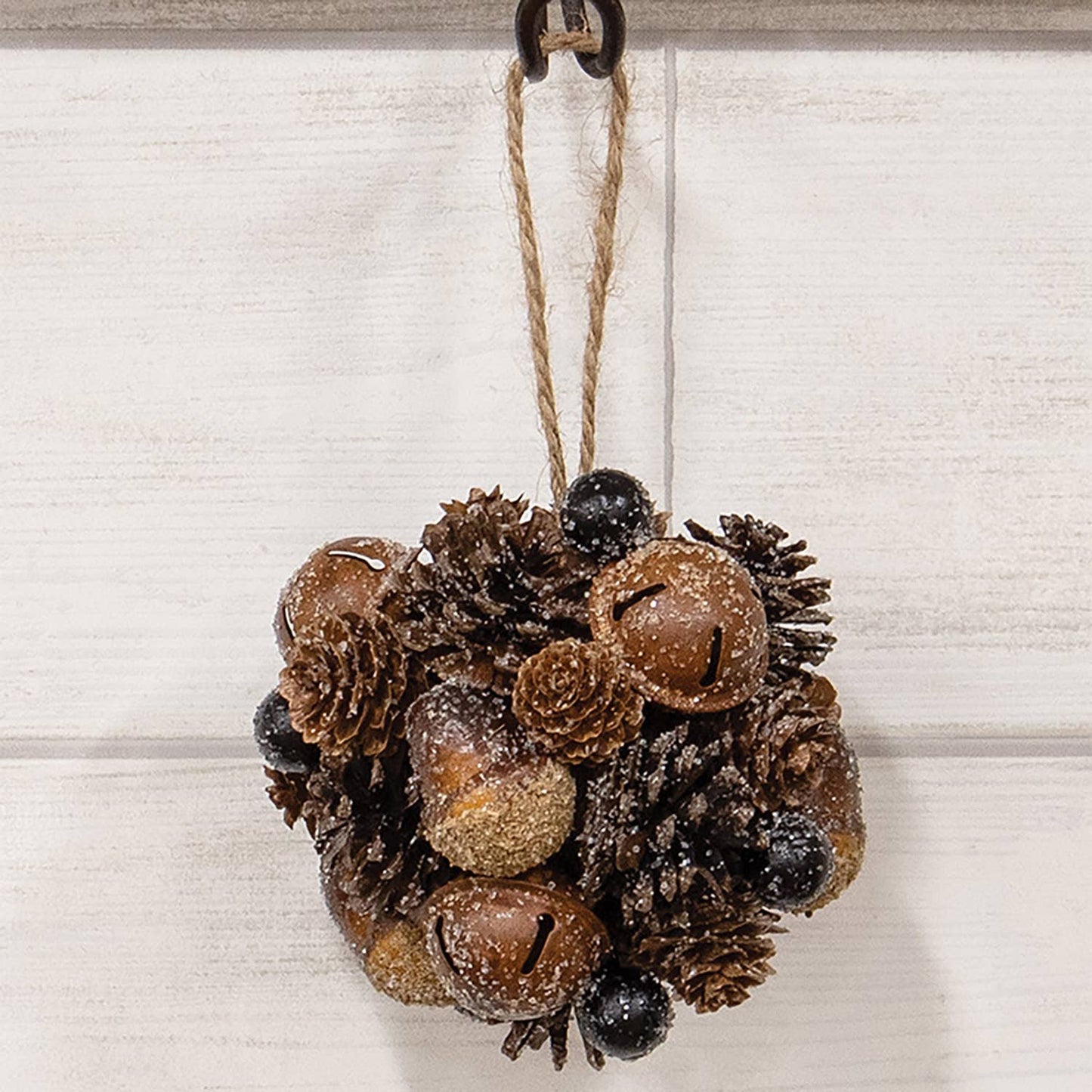 Frosted Deer Run Hanging Ball - 5"