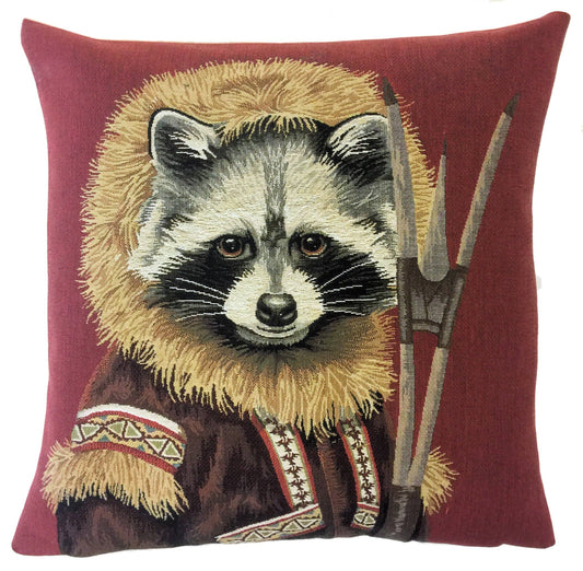 Raccoon Cushion Cover 18"