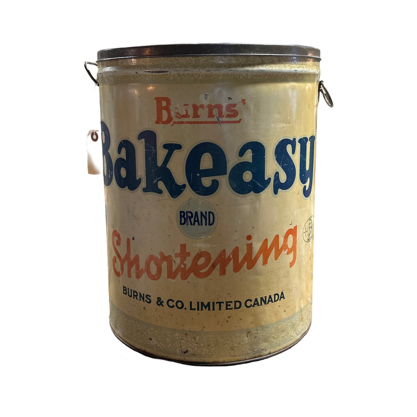 Vintage Burns Bakeasy 50lb tin