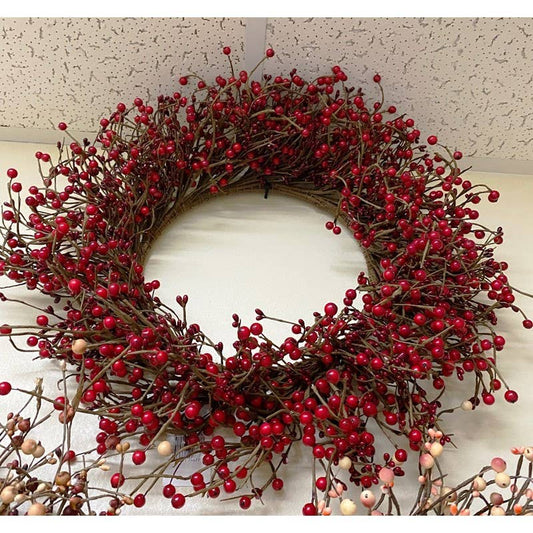 Berry Wreath Bright Red Berries