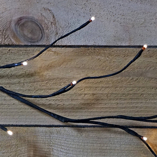 5ft with 26lt LED light twig garland Brown