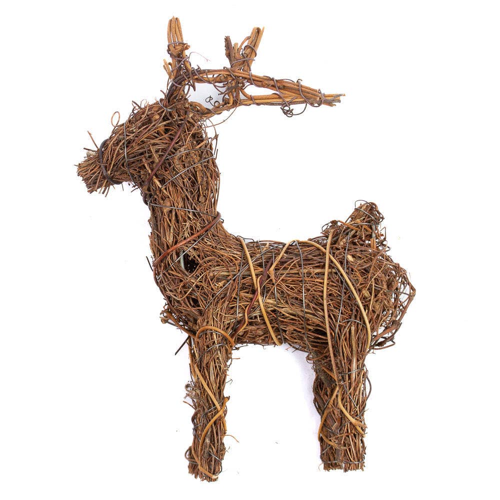 8" Natural Angel Vine Reindeer