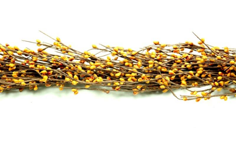 Rice Berry Garland 55" Mustard