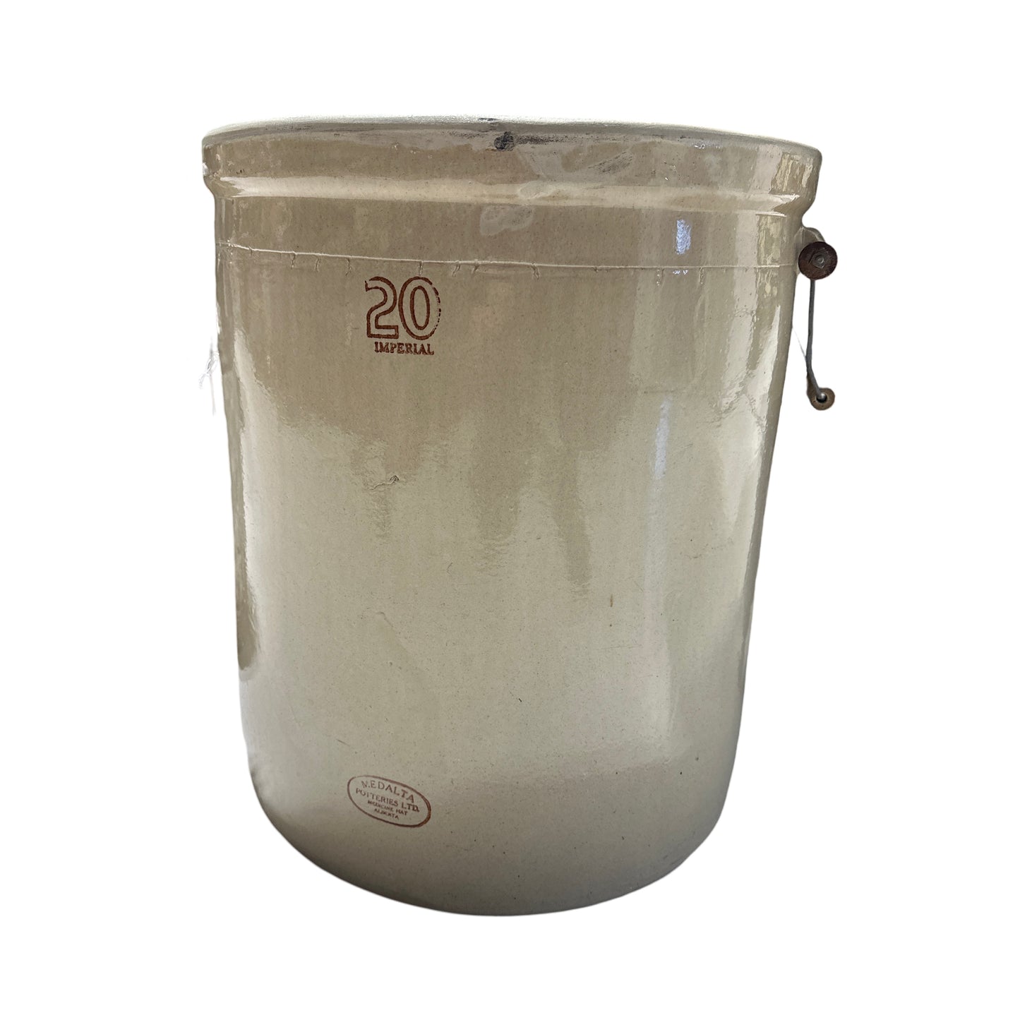 Vintage 20 gal Medalta crock