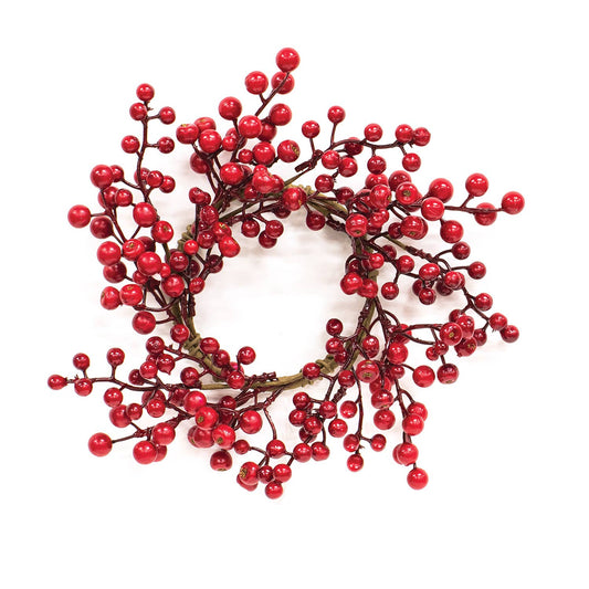 Winter Gooseberry Candle Ring 4.5"