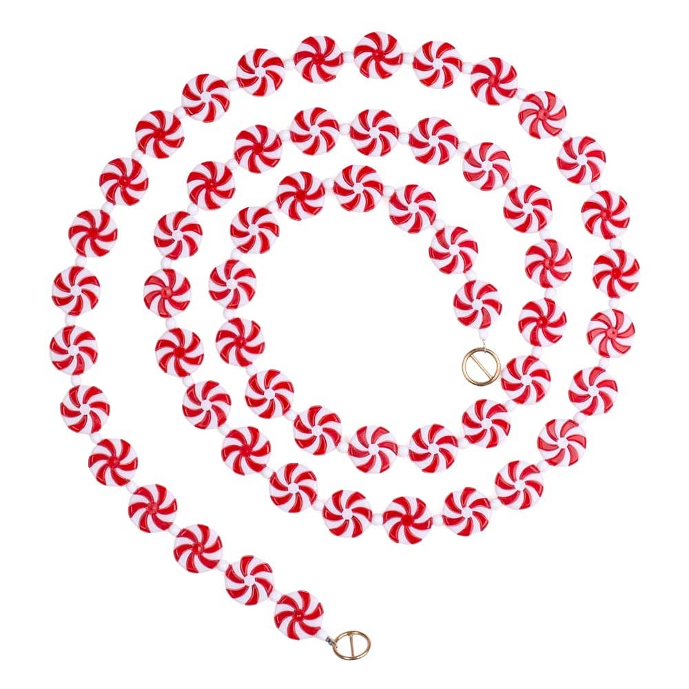 63" Peppermint Candy Christmas Garland