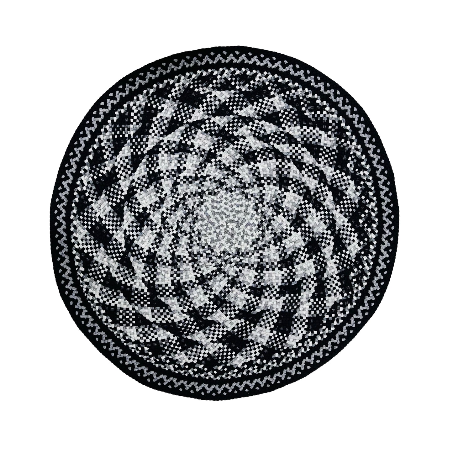 Round wool rug 51"