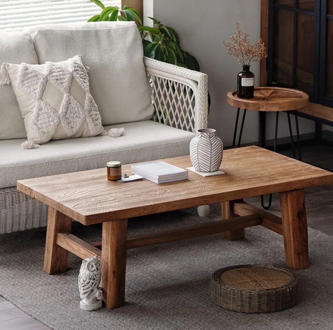 Old elm coffee table