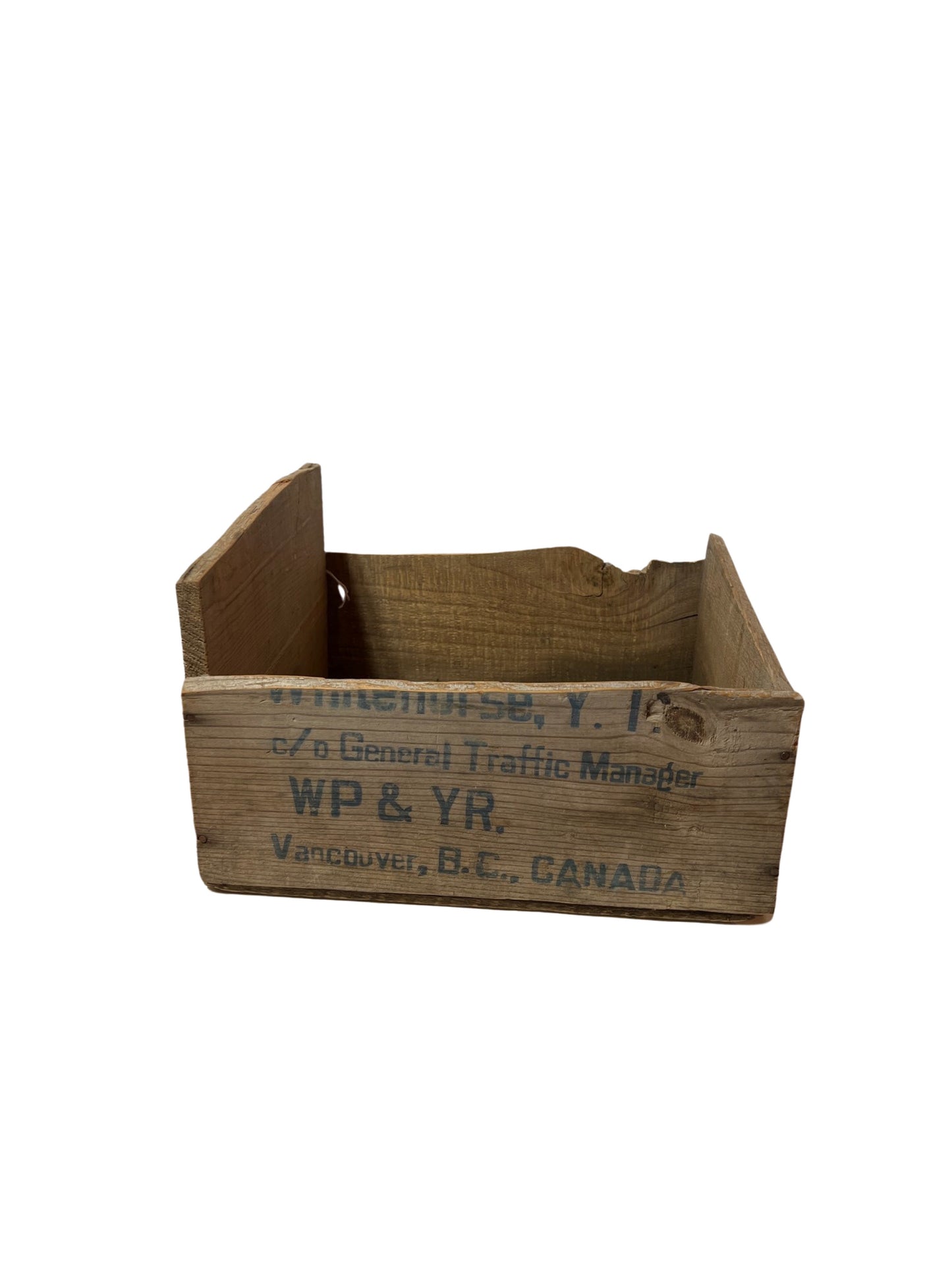 Vintage WP&YR Crate