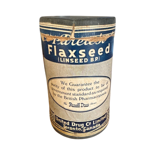 Vintage Flaxseed Jar