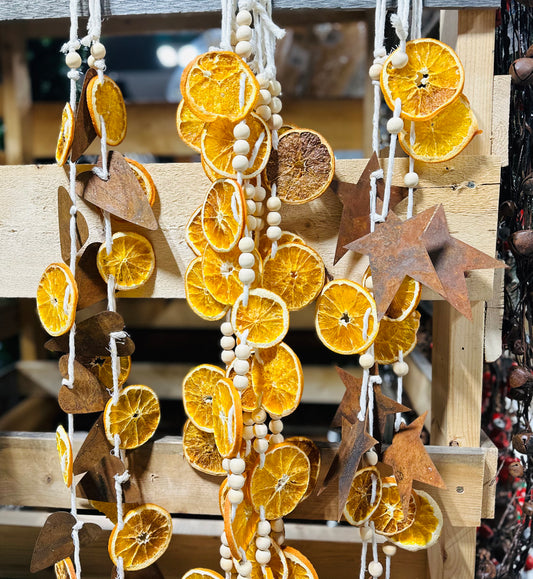 Dried Orange Garland 6'