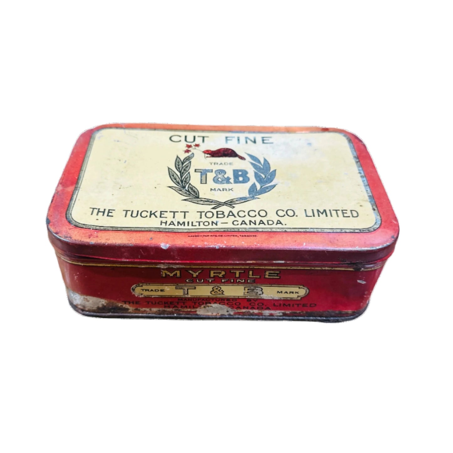 Vintage T & B Cut Fine Tobacco tin