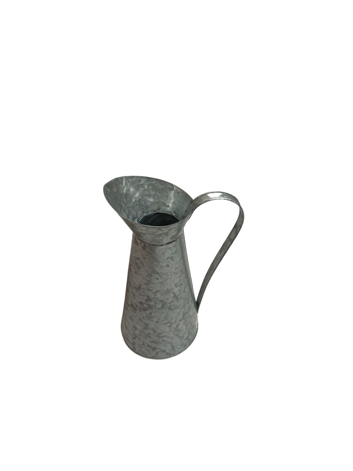 galvanised metal pitcher