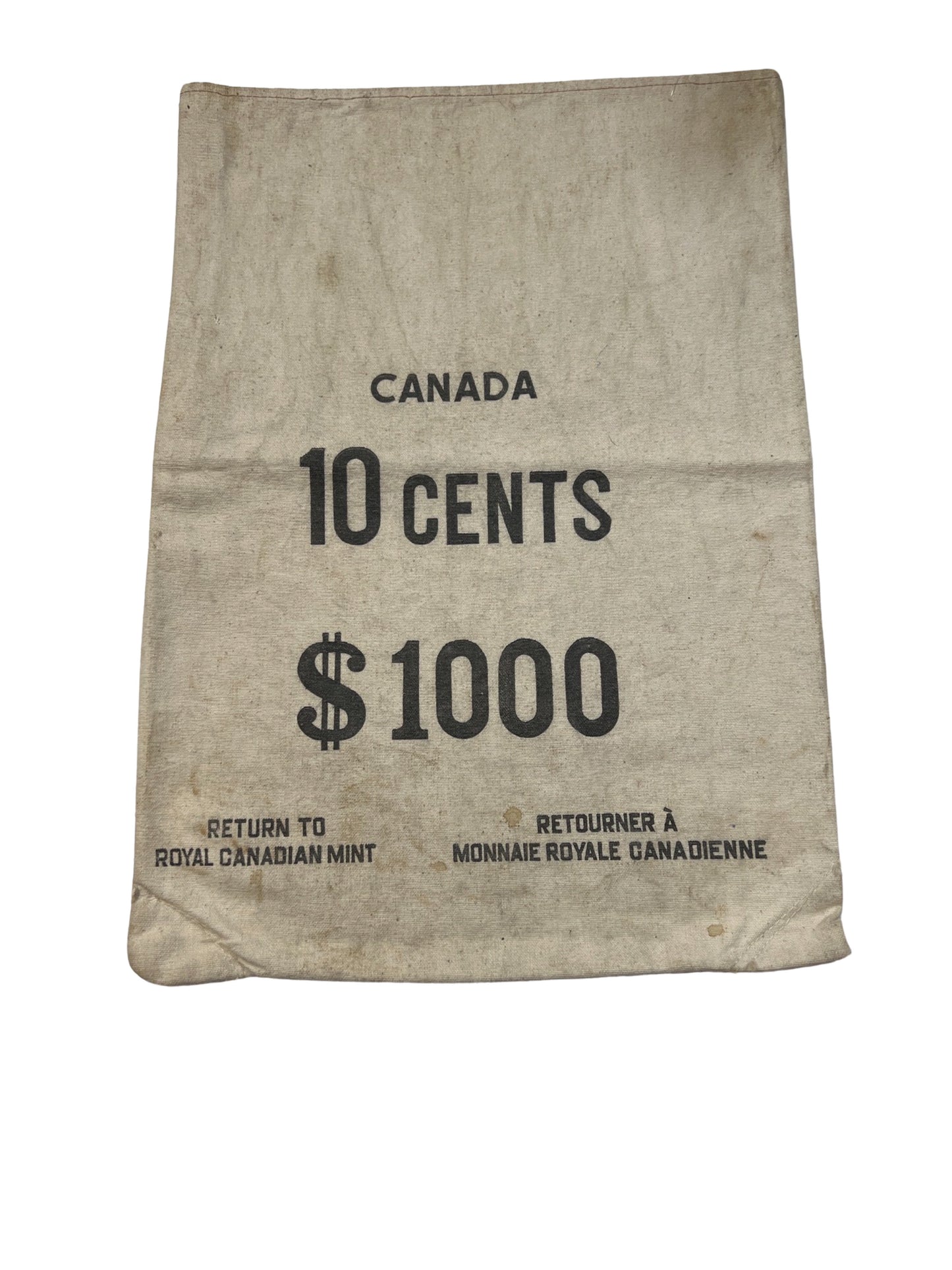 Royal Canadian Mint money bag