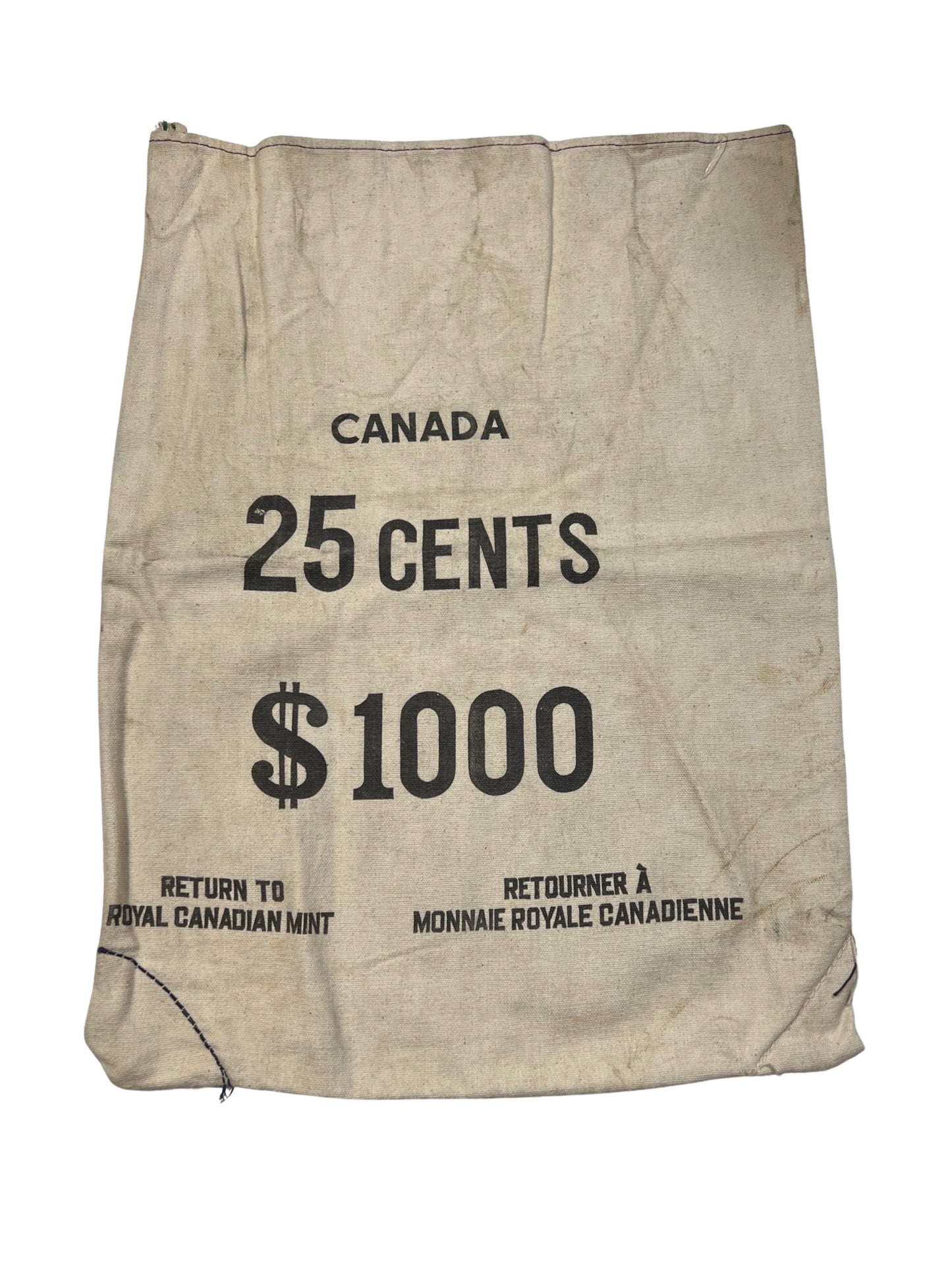 Royal Canadian Mint money bag