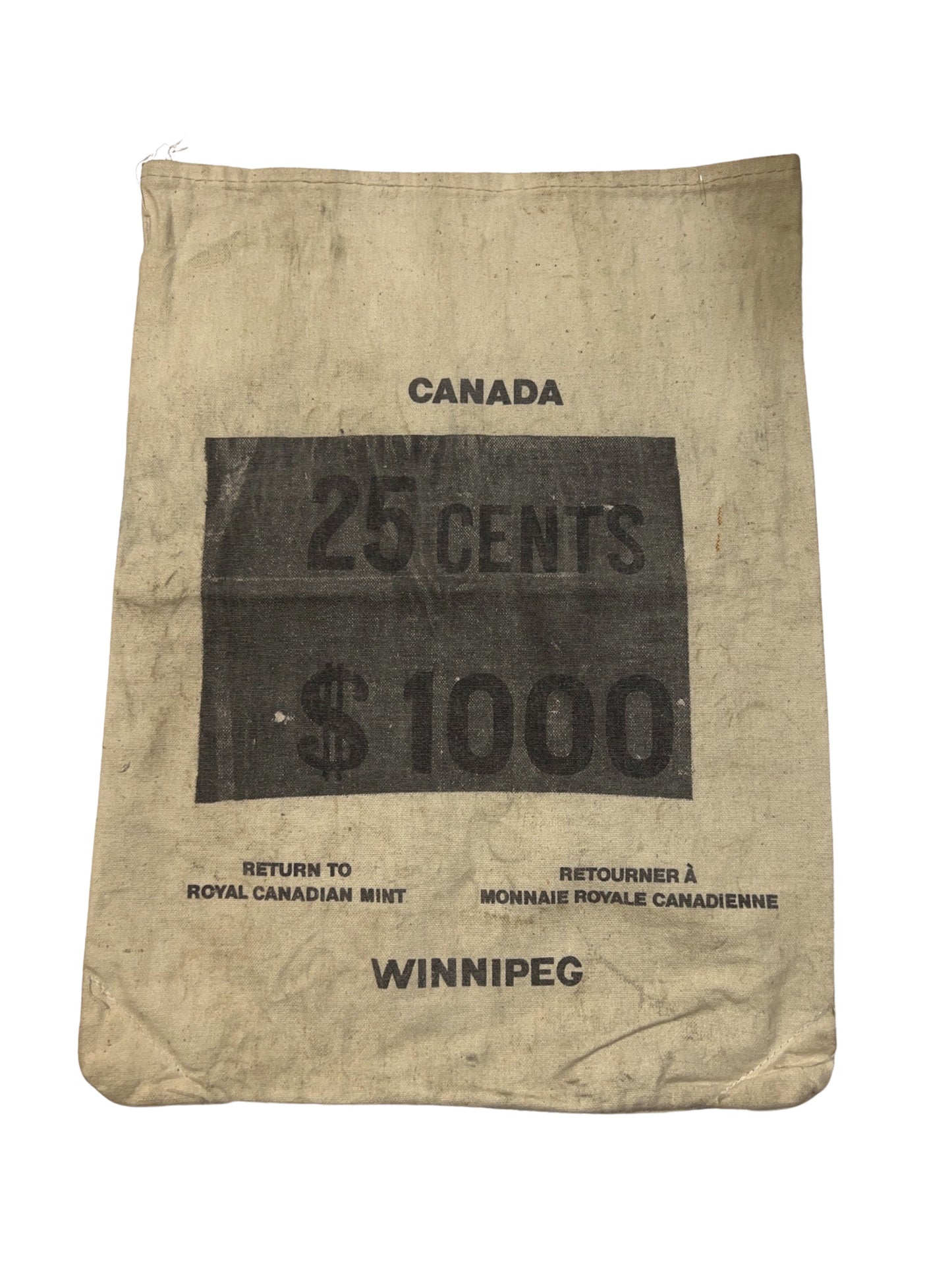 Royal Canadian Mint money bag