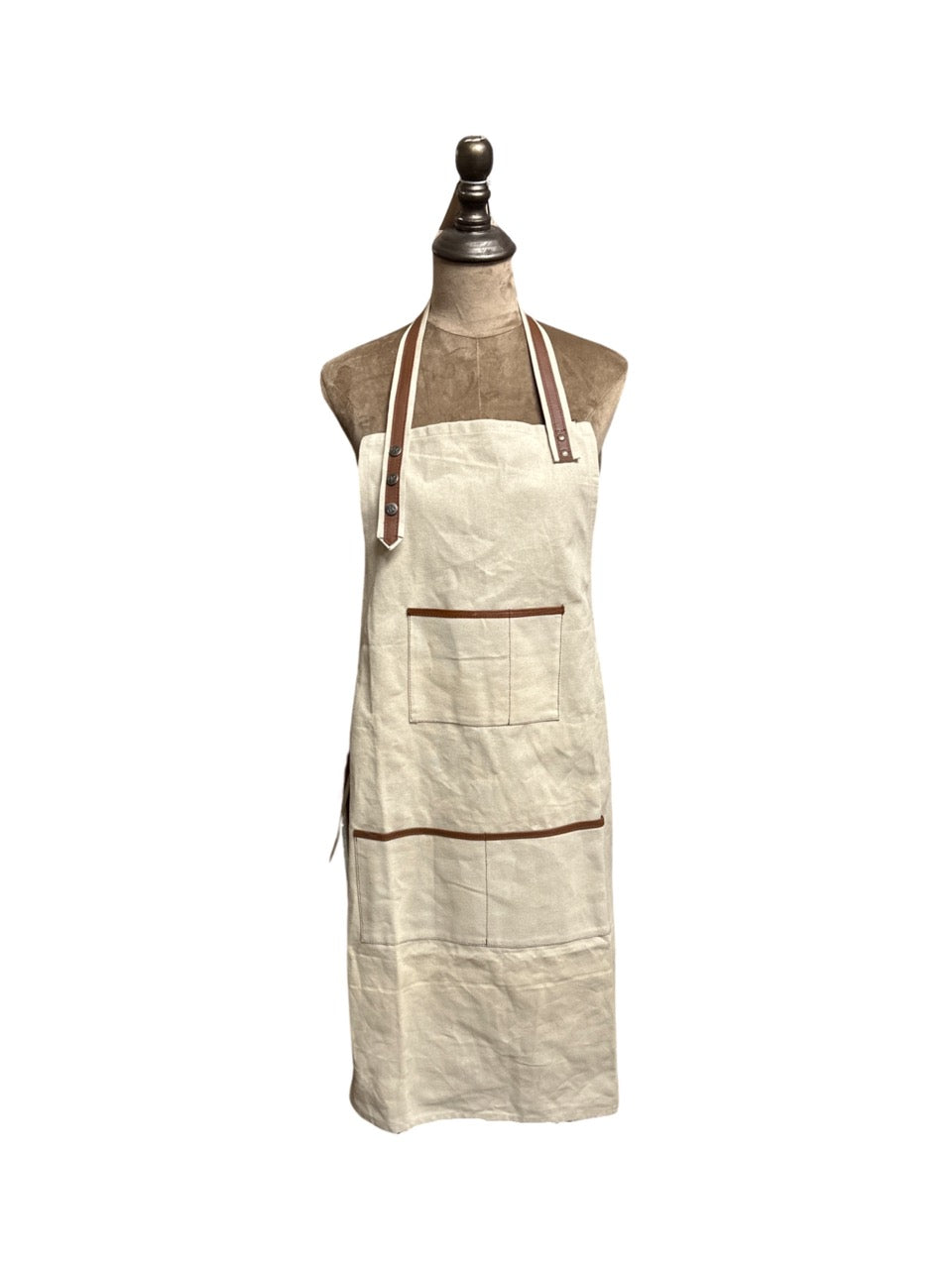 Canvas and leather Natural apron