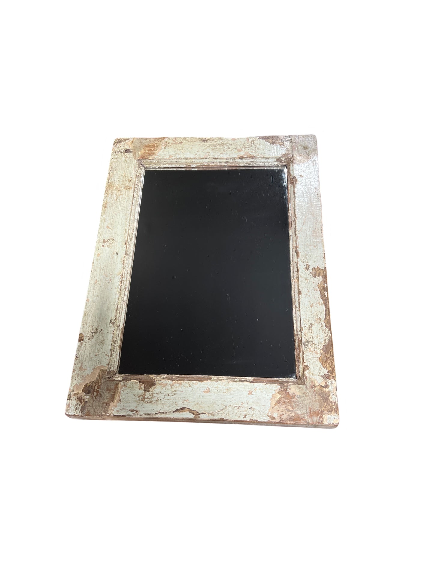 Teak framed mirror