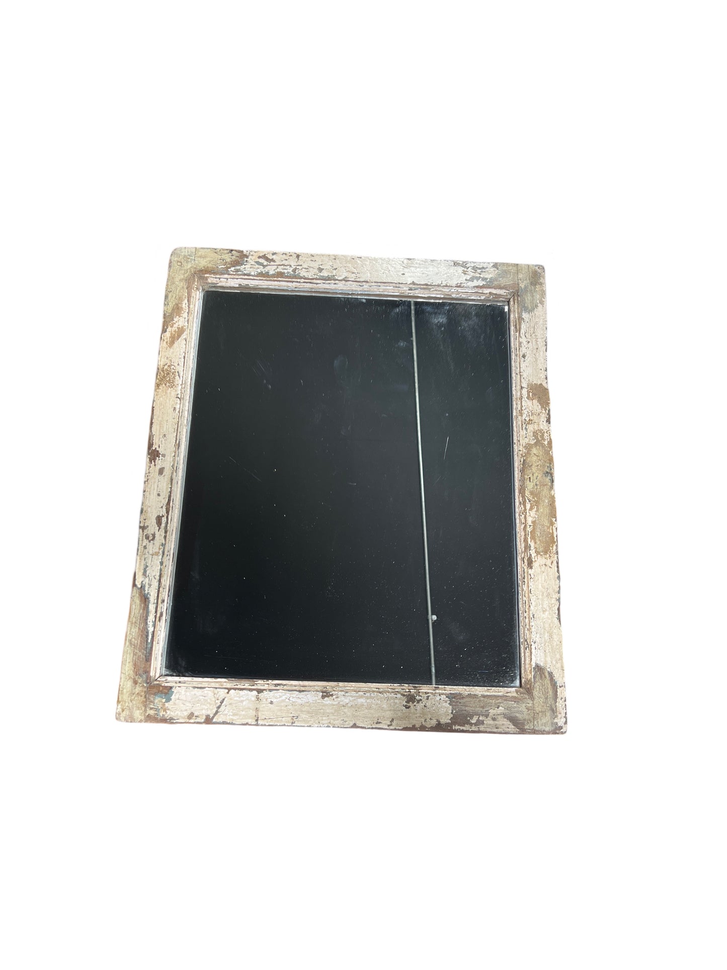 Teak framed mirror