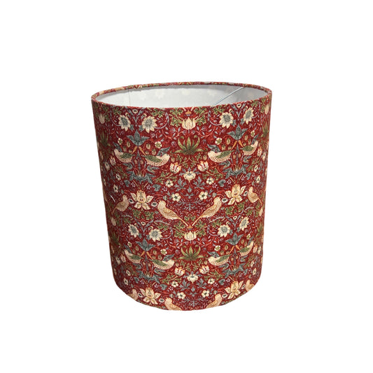 Strawberry Thief 8" red lampshade