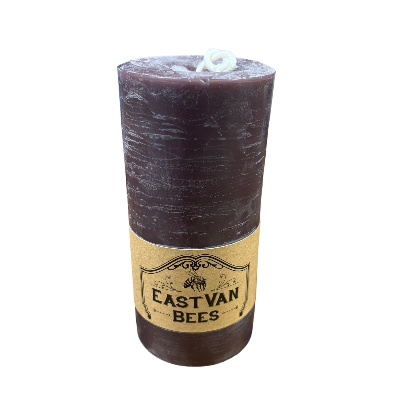 3 x 6" Beeswax Pillar Candle Purple