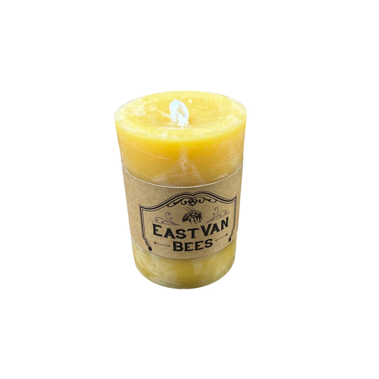 3x4" Beeswax Pillar Candle