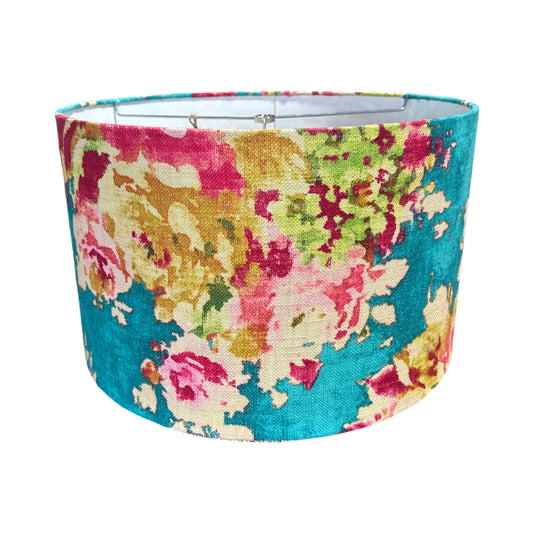 Caribbean Teal Lampshade 16"