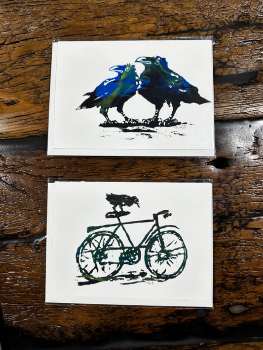 Silk Screen Cards by Nicole Bauberger