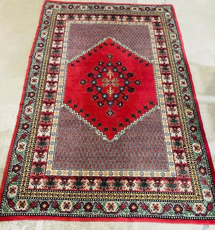 Vintage wool carpet 9.5 x 6.5'