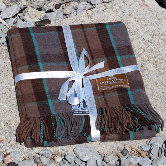 Outlander Mackenzie Merino Wool Tartan Blanket